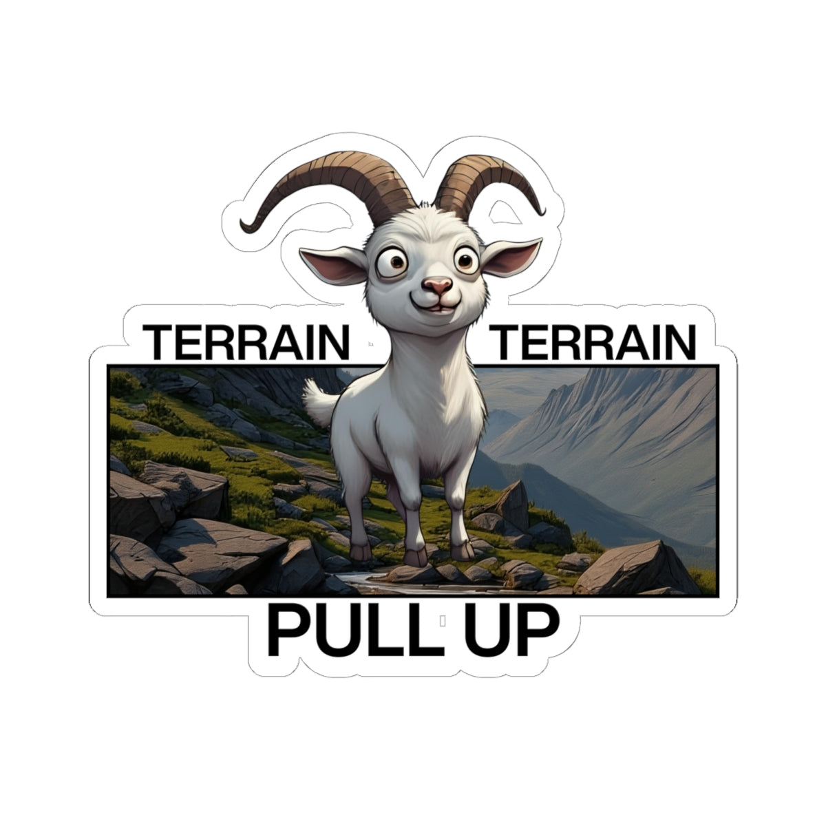 TERRAIN TERRAIN PULL UP Sticker