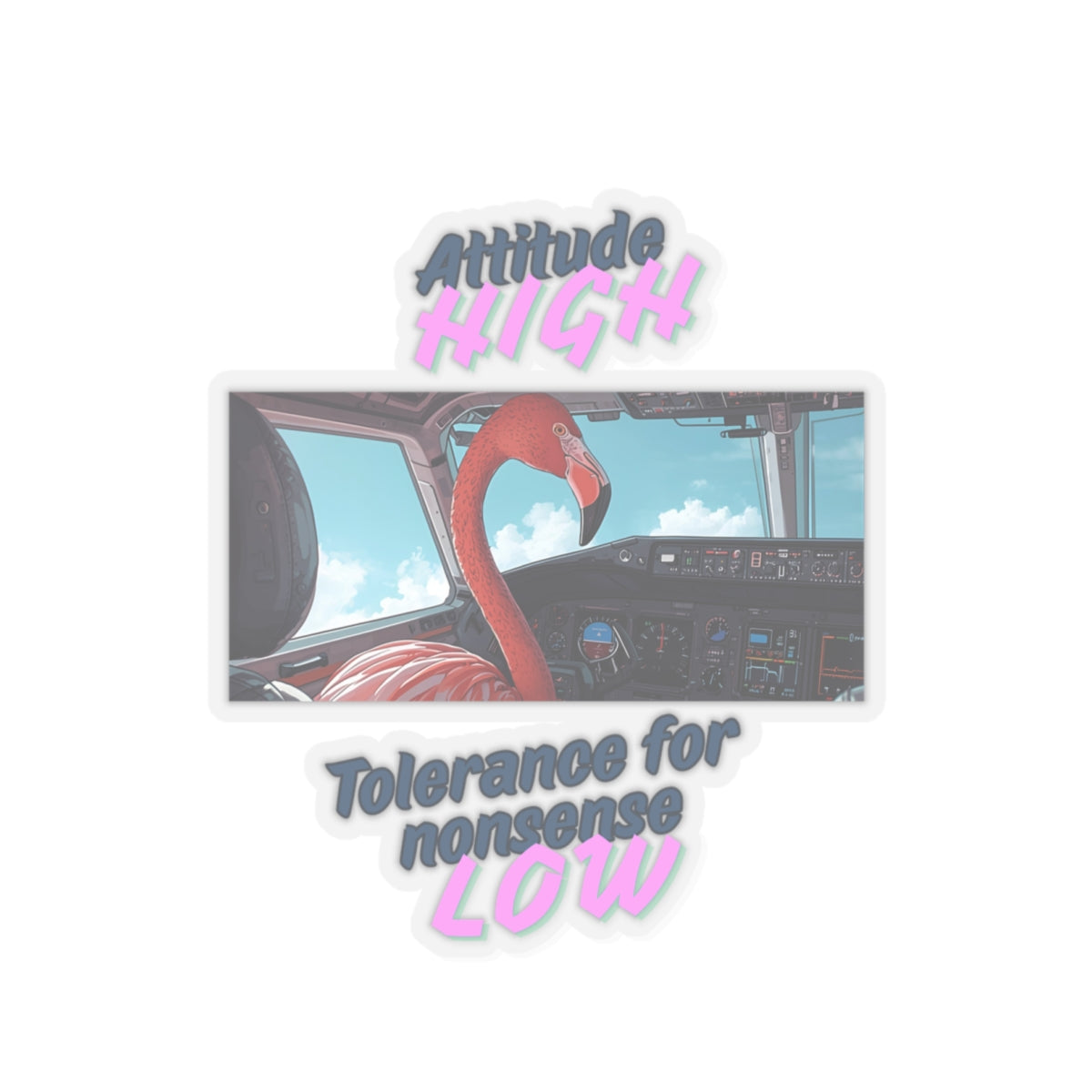 Attitude High Tolerance for Nonsense Low Sticker
