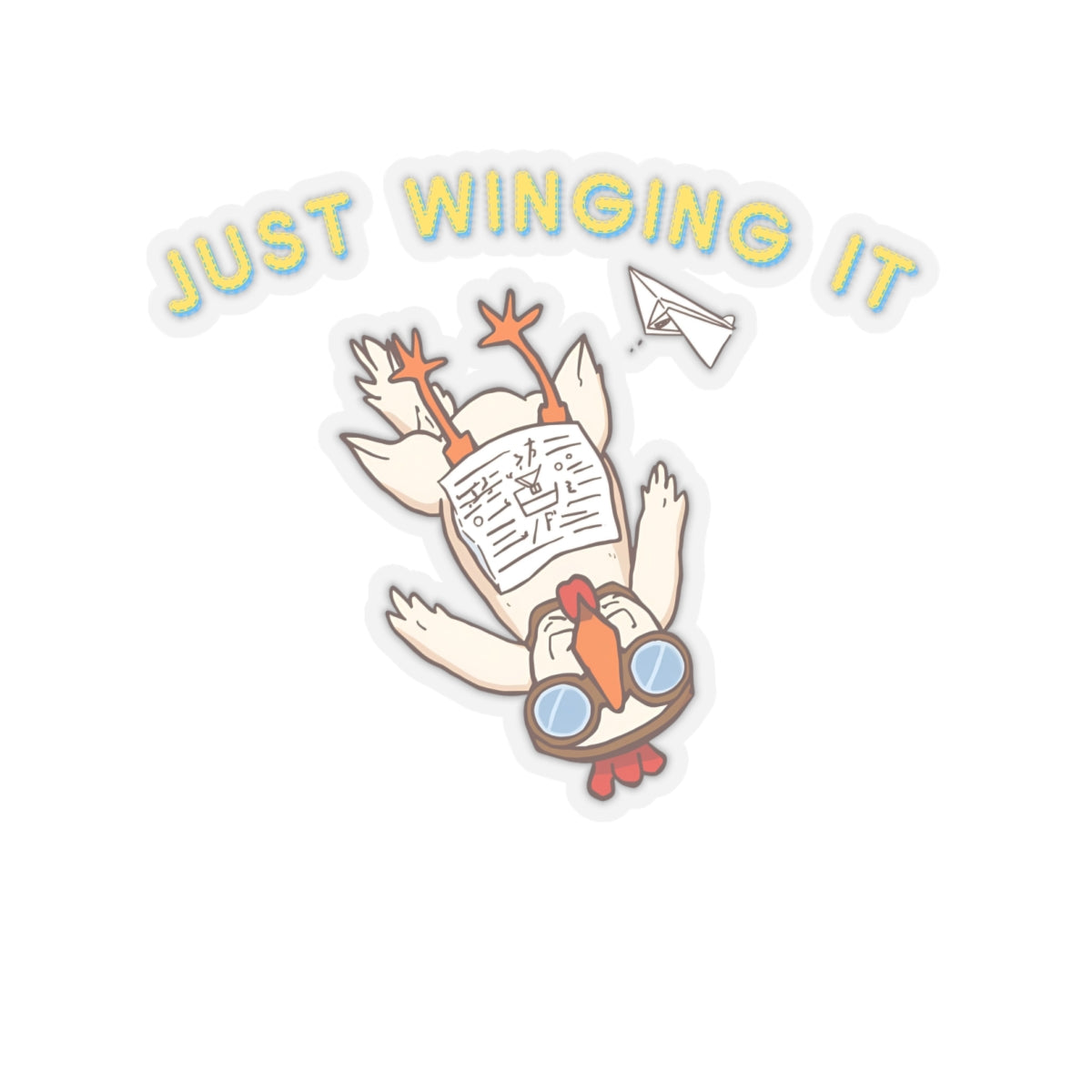 Just Winging It Sticker