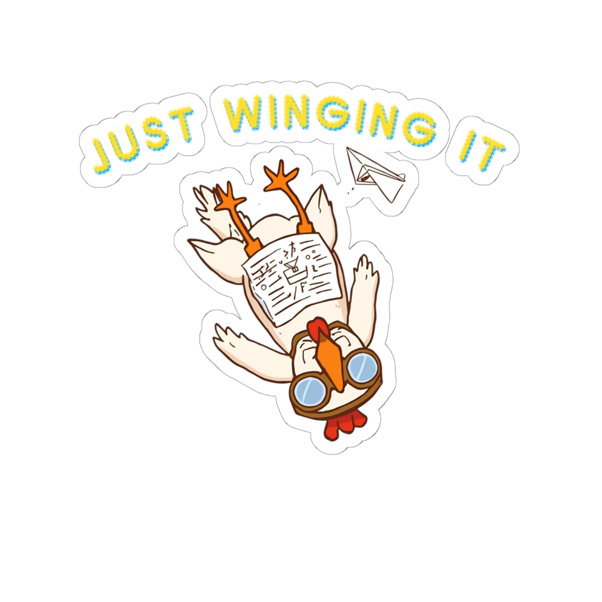 Just Winging It Sticker
