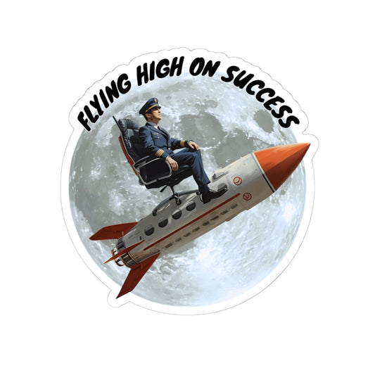 Flying High On Success Sticker