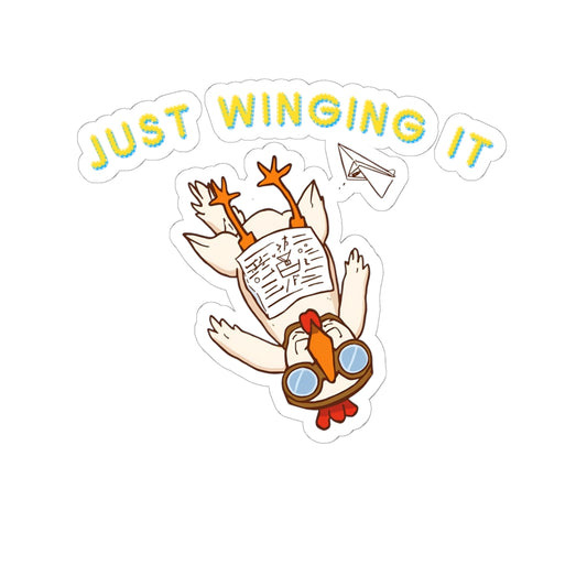 Just Winging It Sticker